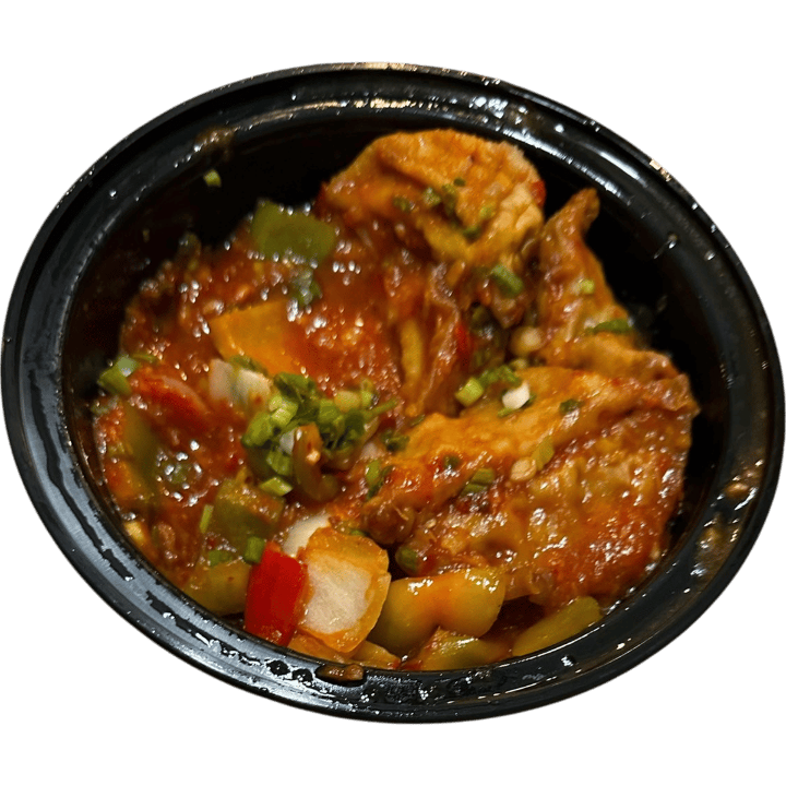 Chicken (Fry Chili) Momos.