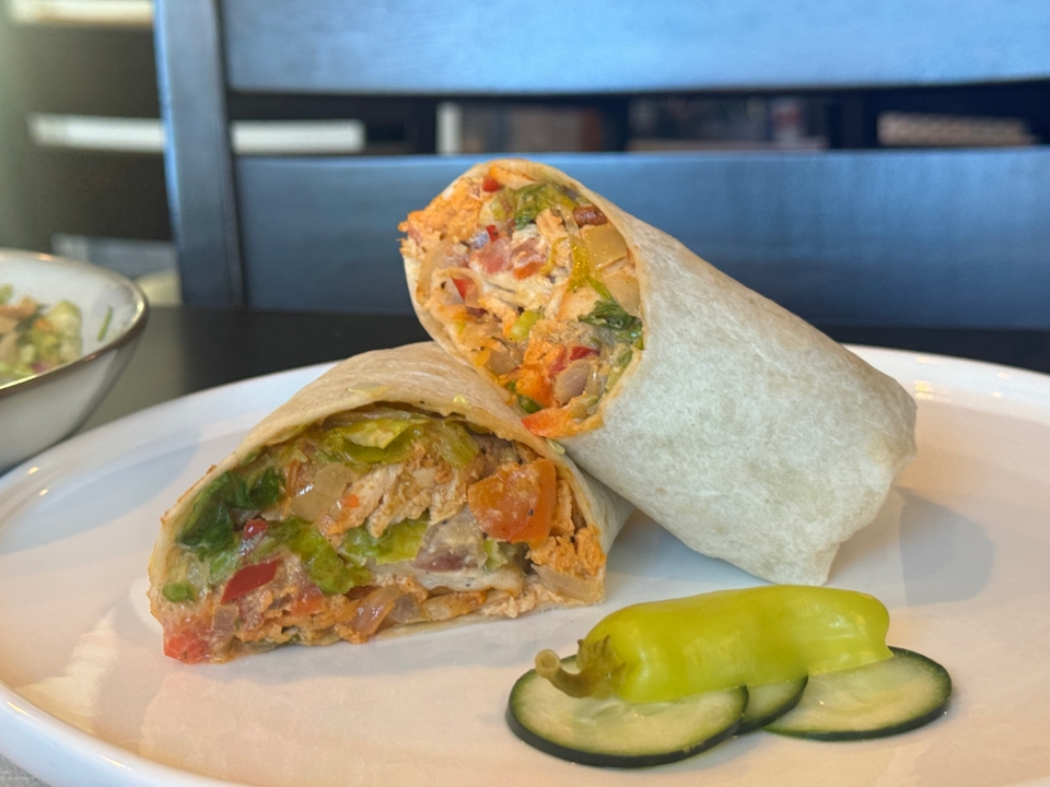 Free Bird Curried Chicken Wrap.