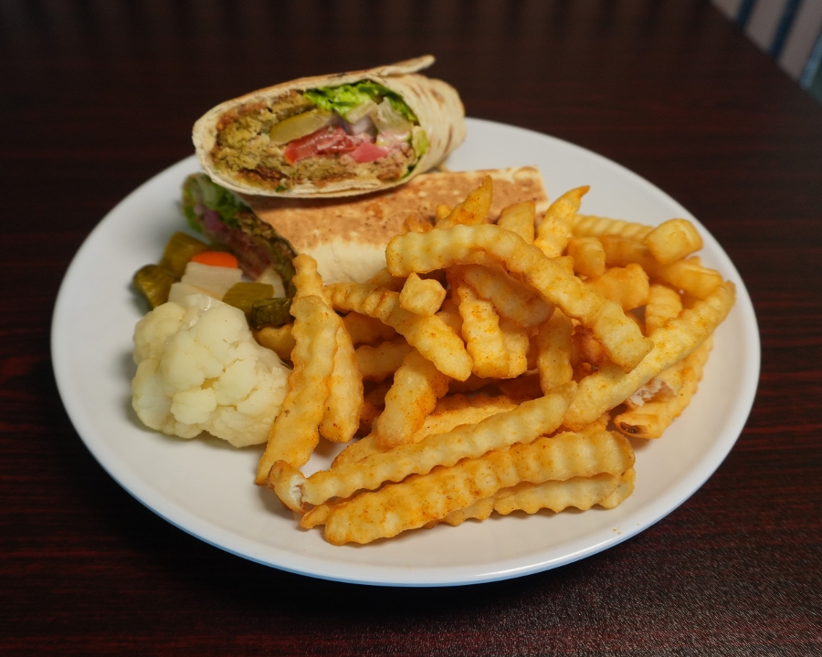 Falafel Wrap Combo.