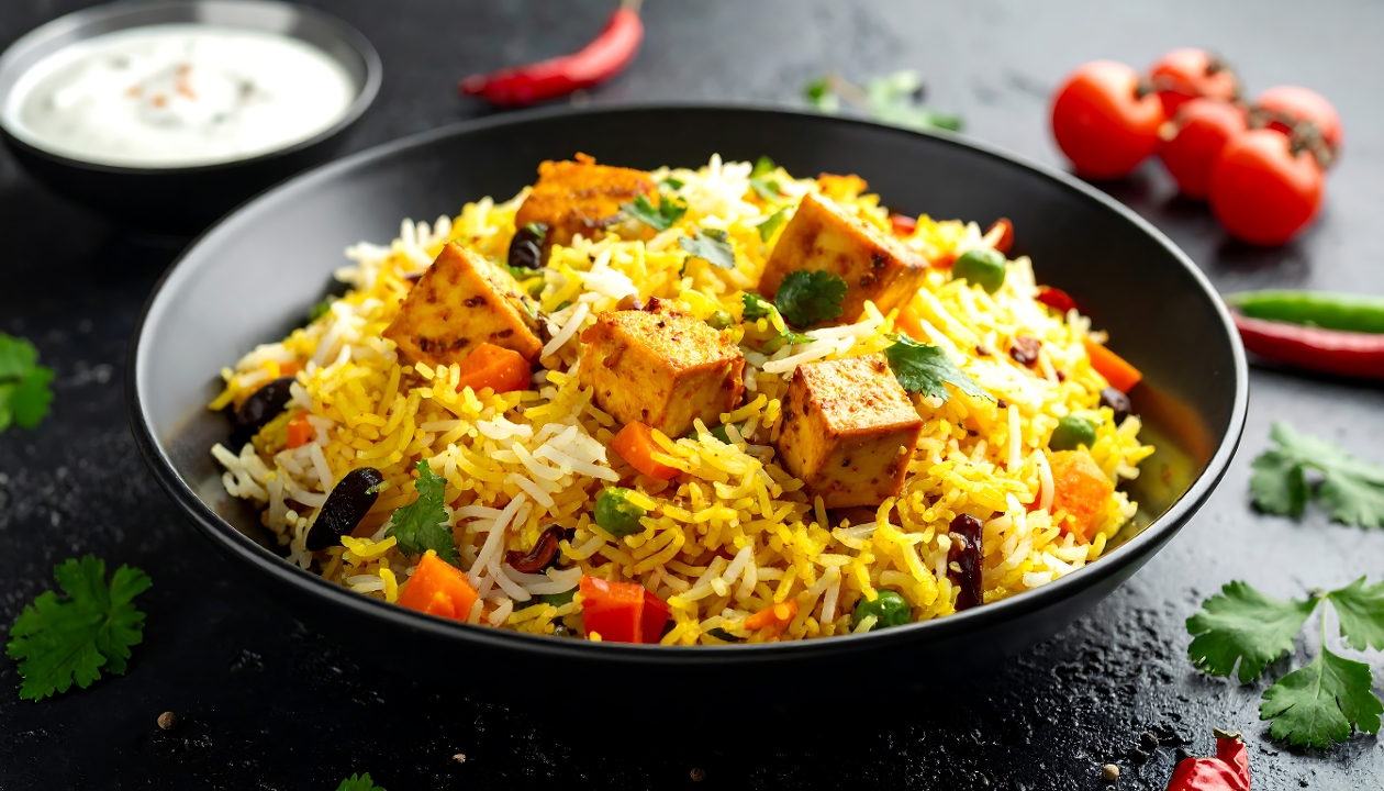 Paneer Biryani.