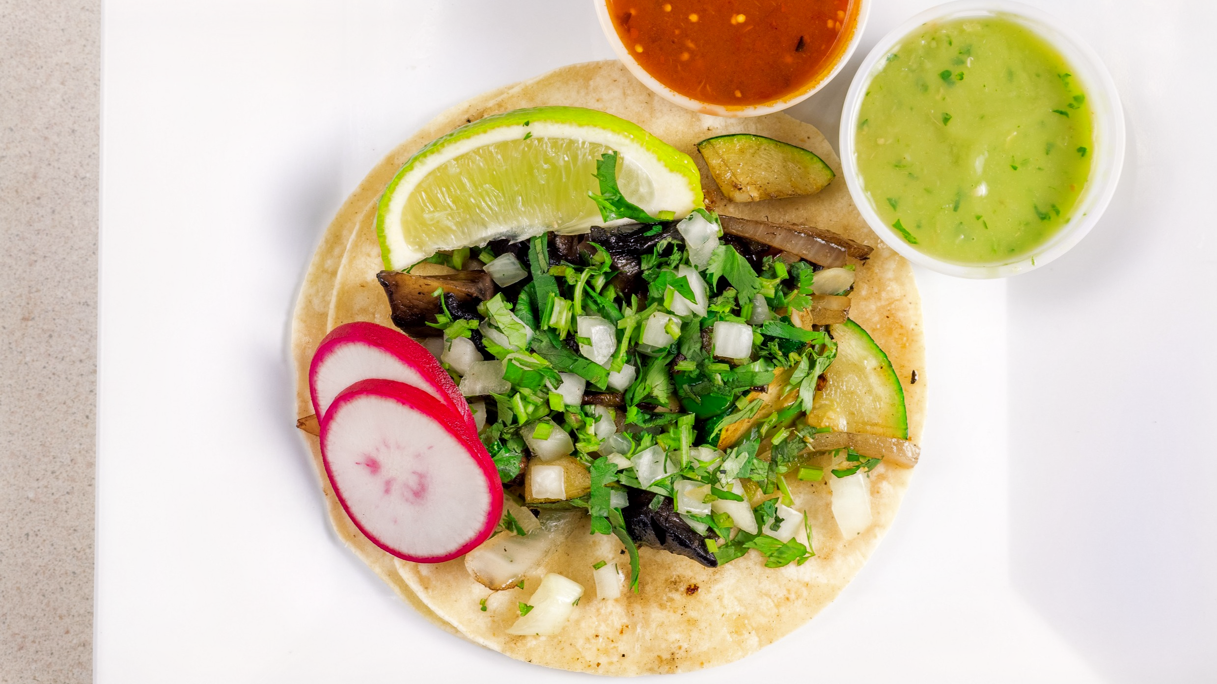 Veggies Taco (Handmade tortilla).