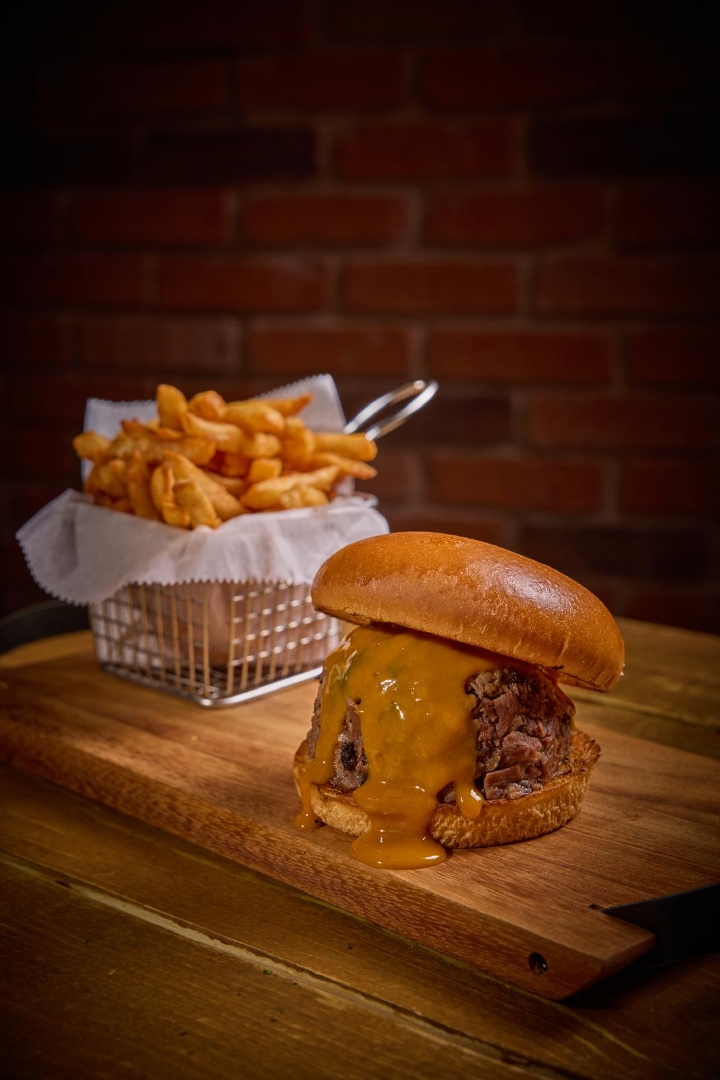Smoked Brisket Sandwich.