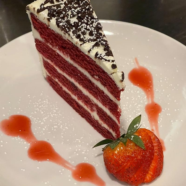 Red Velvet Deep Chocolate Truffle Cake.