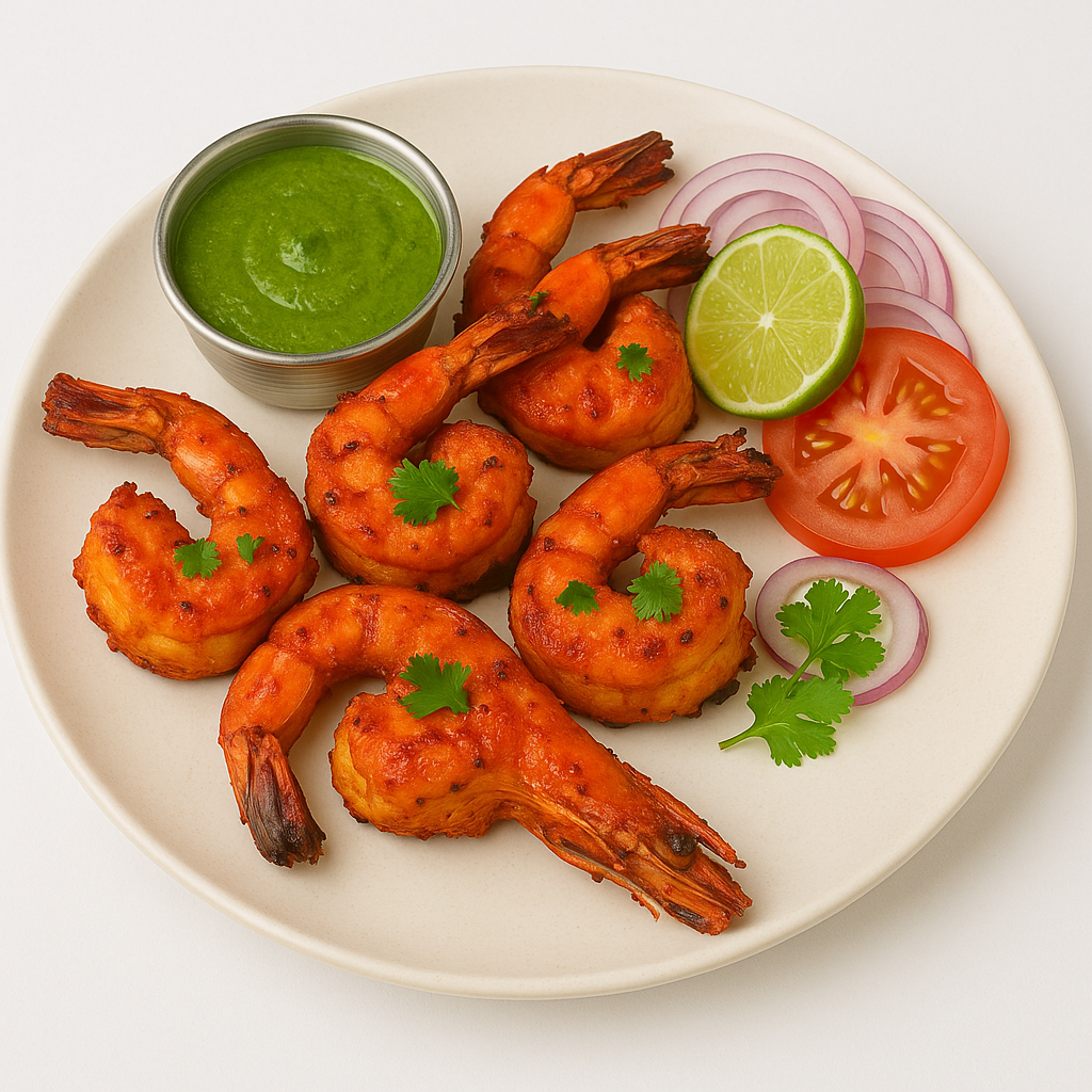 Tandoori Prawns.