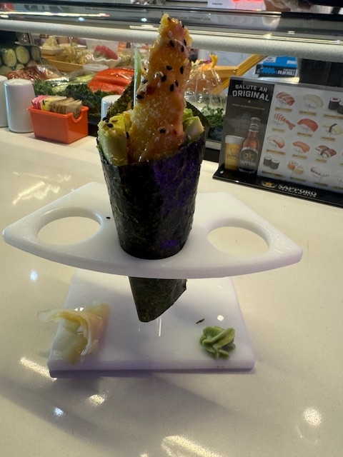 Shrimp Tempura Temaki.