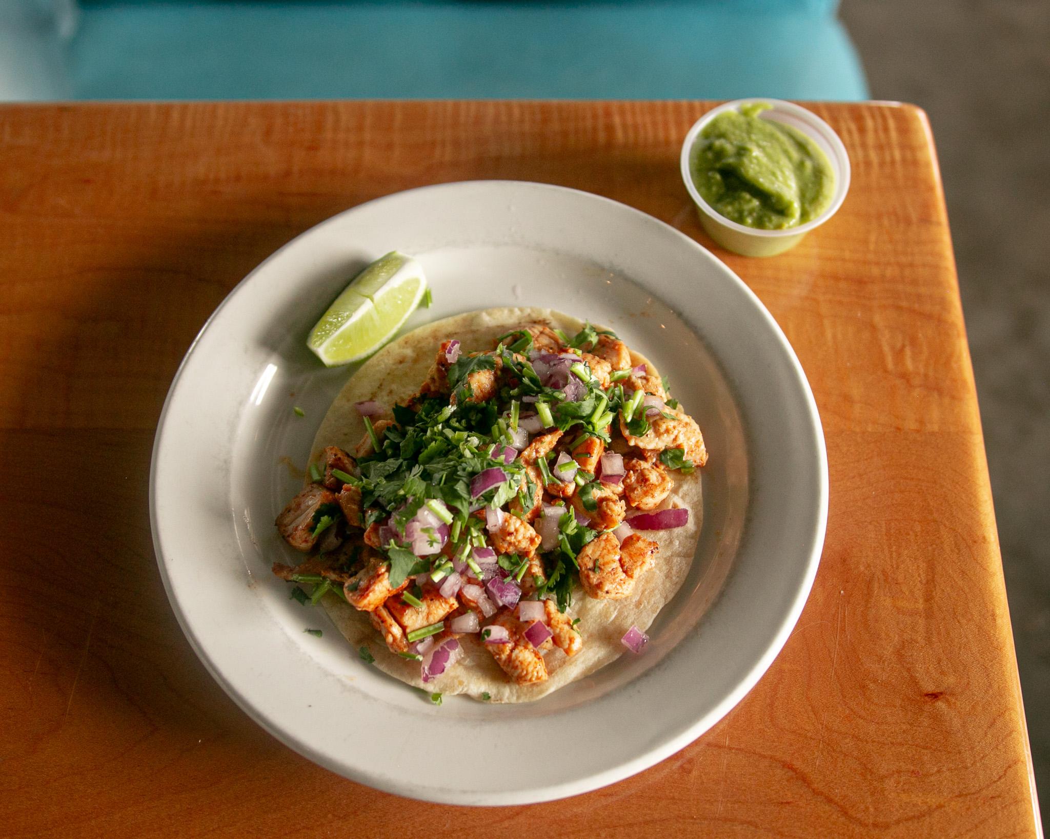 Pollo Asado Taco.