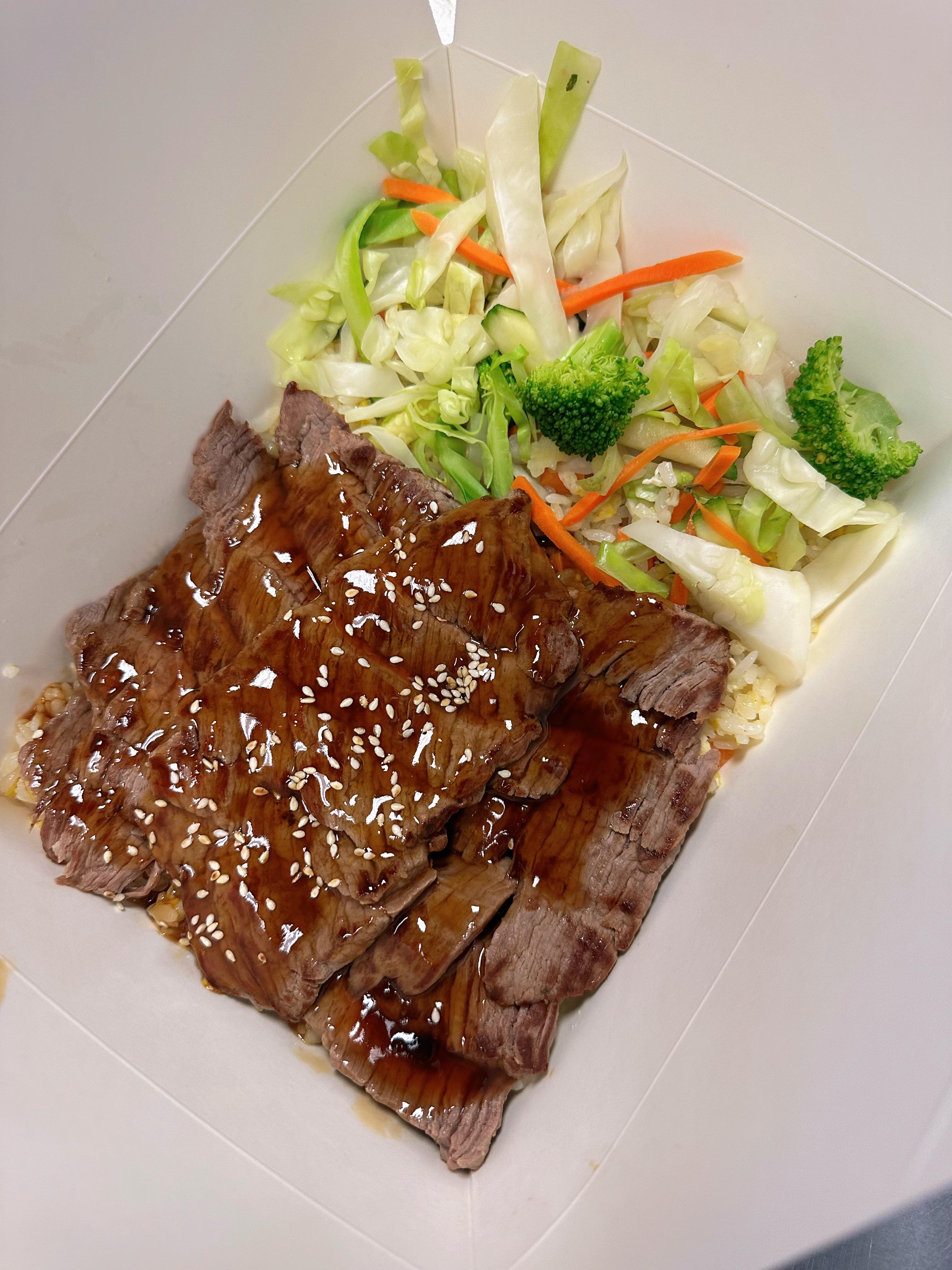 Teriyaki Beef Bowl.