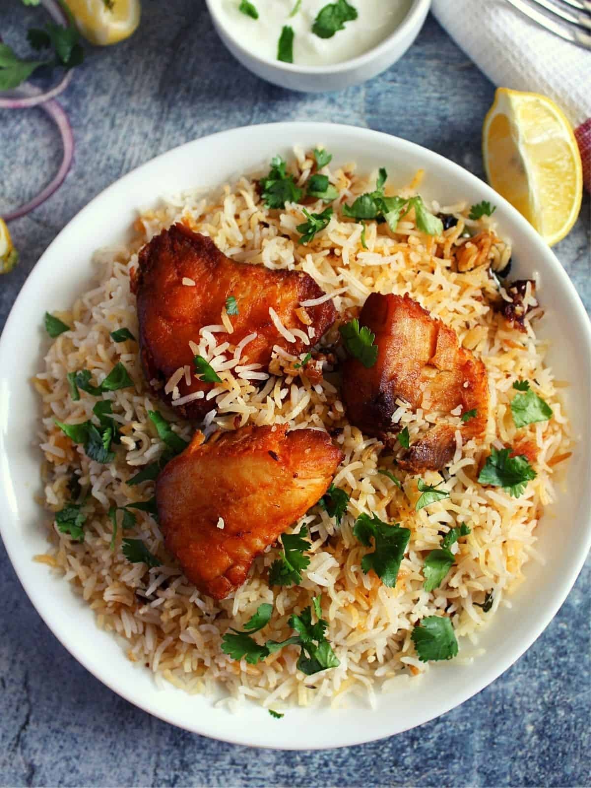 Fish Fry Biryani.
