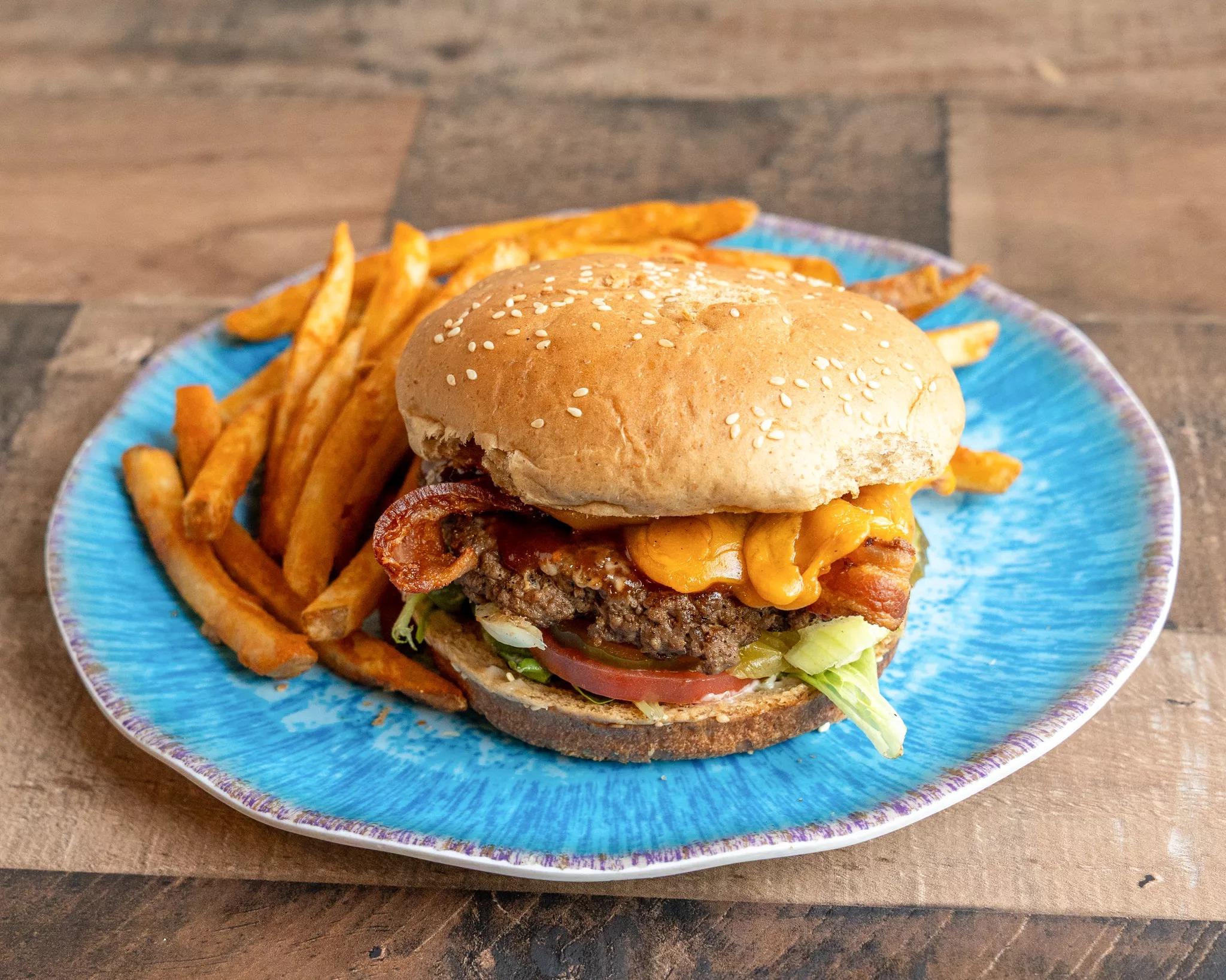 Prancing Pony Hickory Burger.