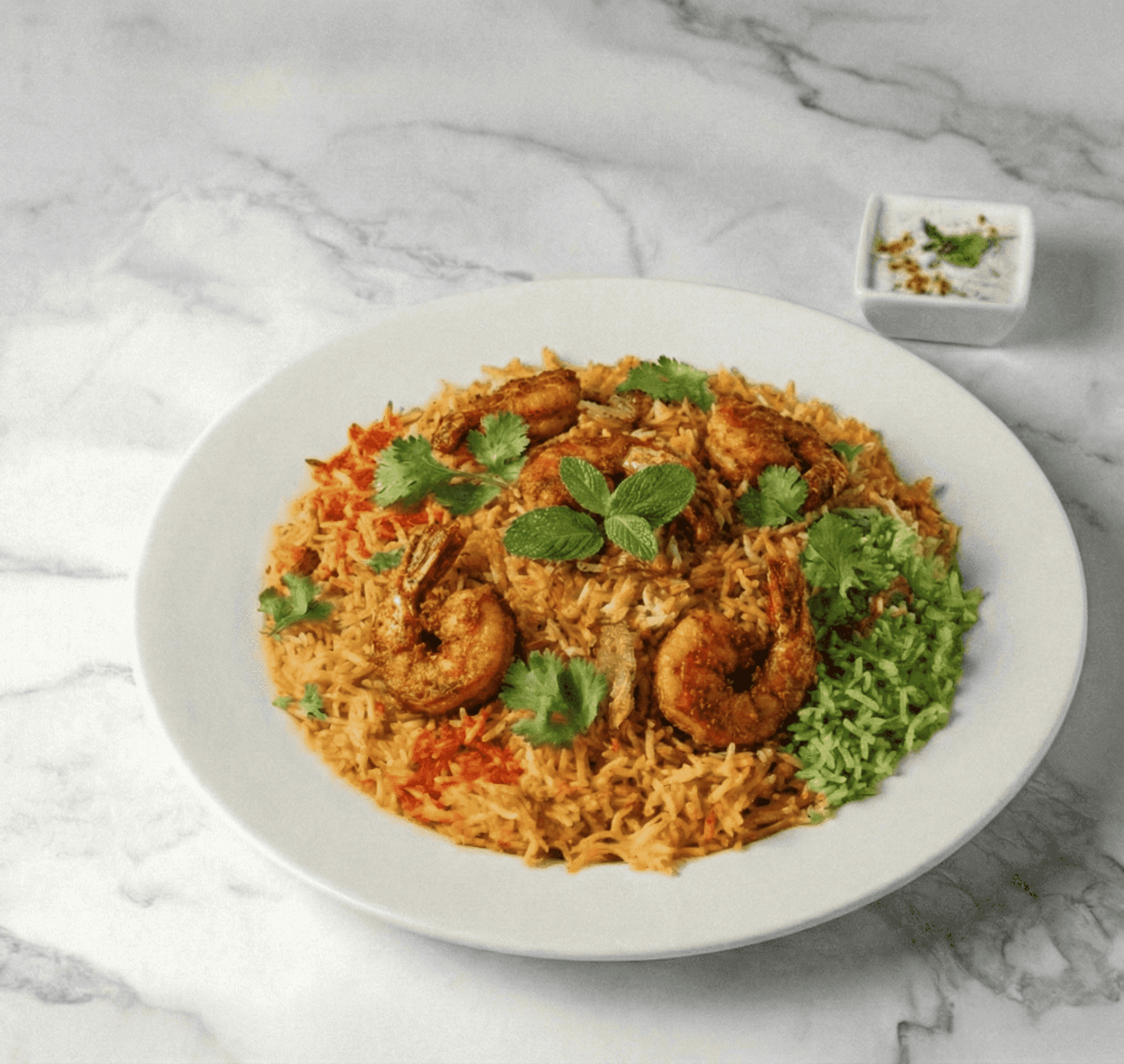 SHRIMP FRY BIRYANI.