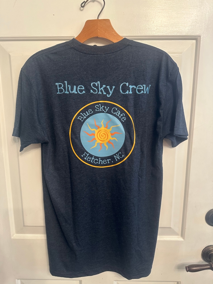 Blue T Shirt.