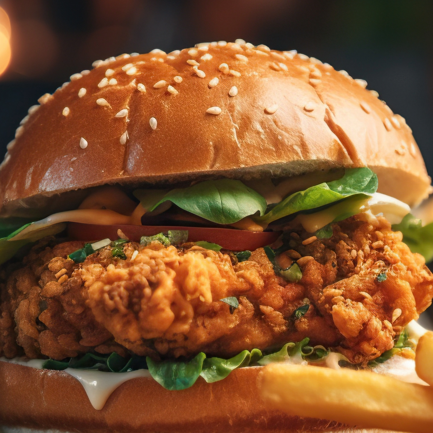 Saucy Chick Sandwich.