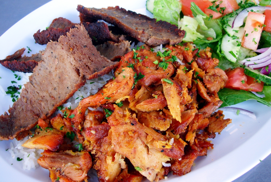 2E. Chicken Shawarma/ Beef Shawarma Combo.