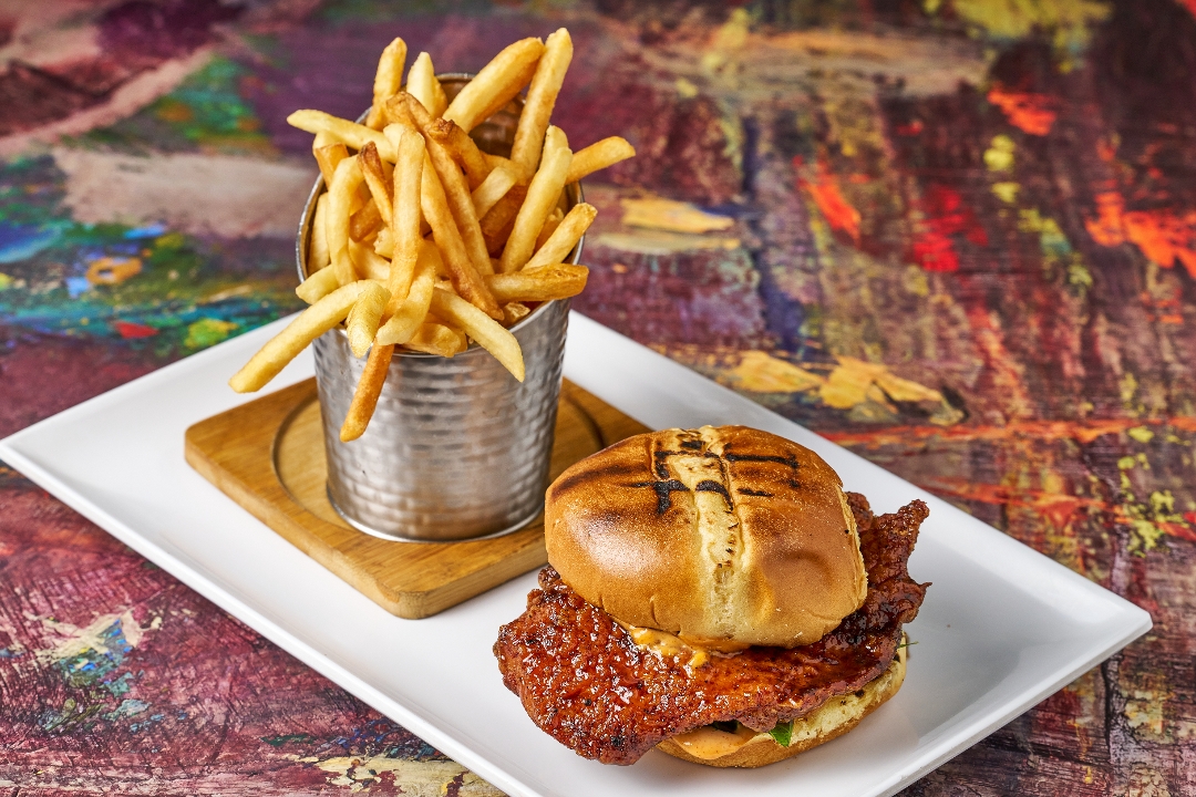 Honey Jerk Chicken Sandwich.