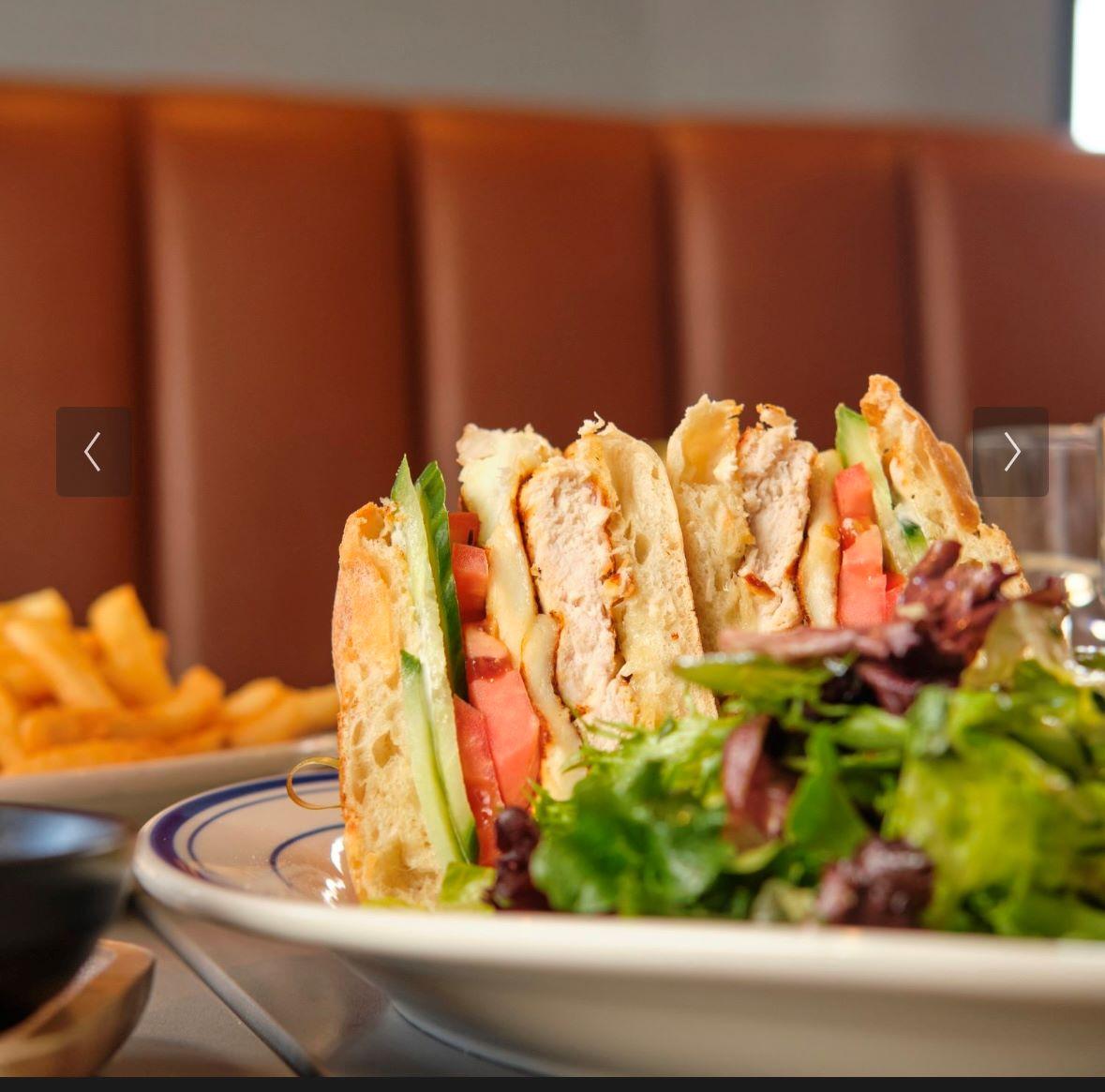 Halloumi Chicken Sandwich.