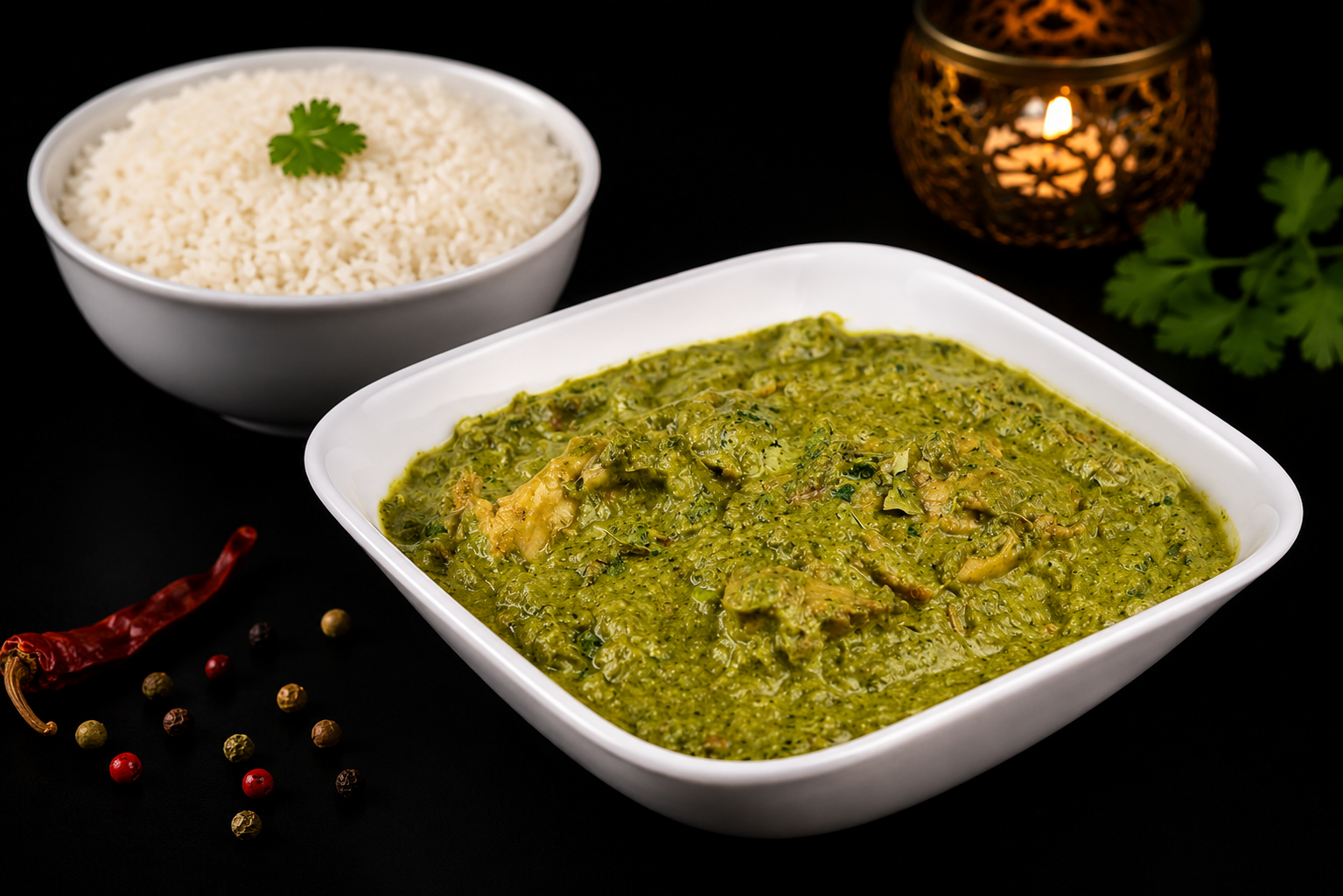 Saag Chicken.