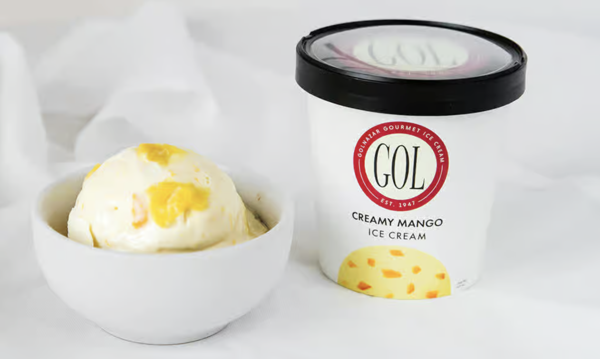 Creamy Mango Ice Cream by GOL.