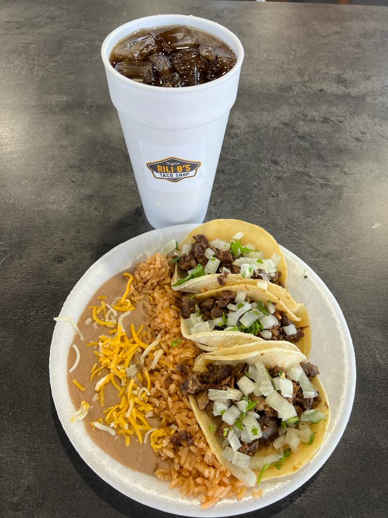 3 street taco combo.