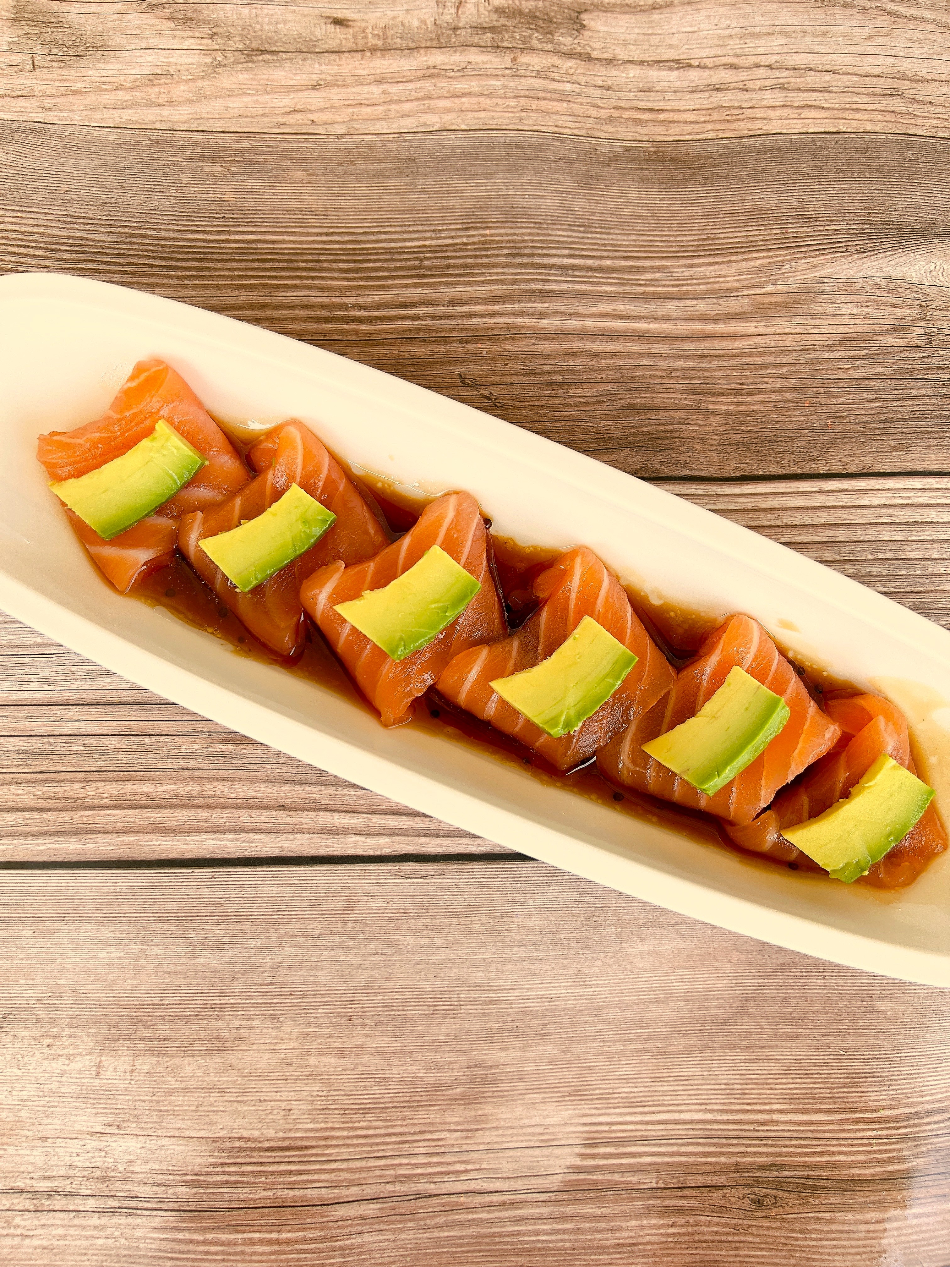 Yanagi Salmon Sashimi.