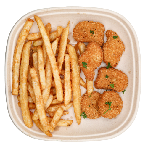 Chicken Nuggets with Fries.