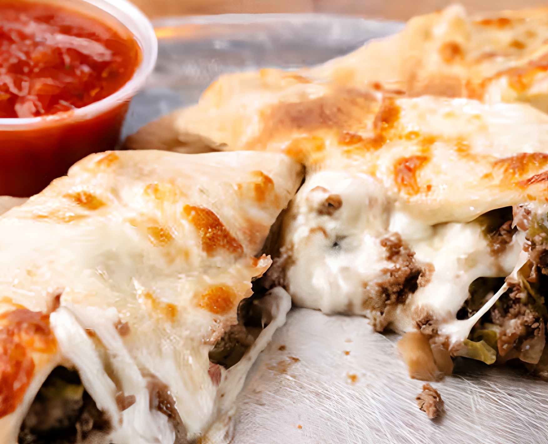 Steak & Cheese Calzone.