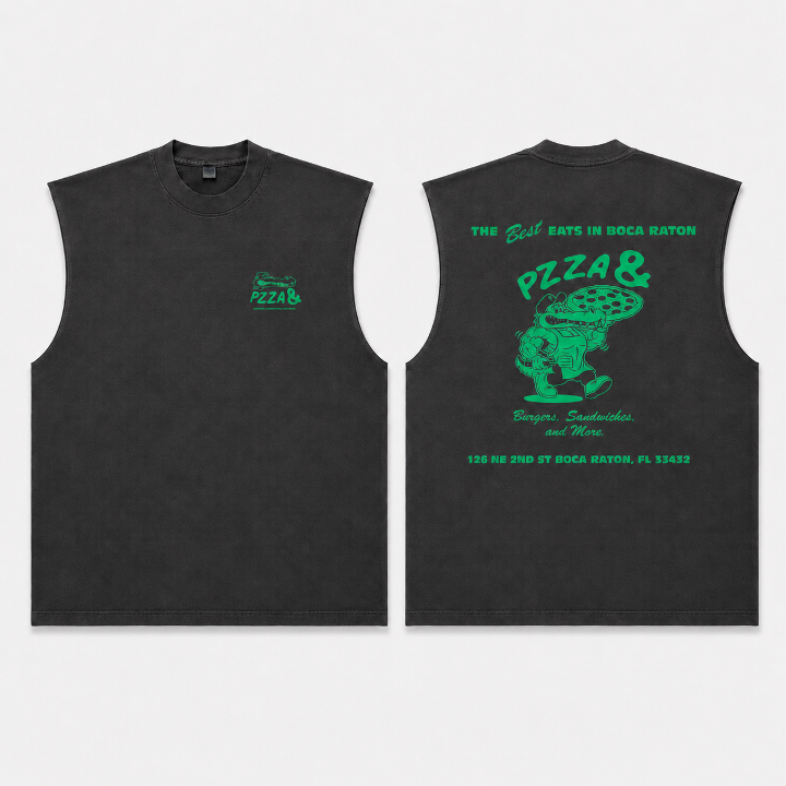 PZZA& Gator Cut Sleeve T.