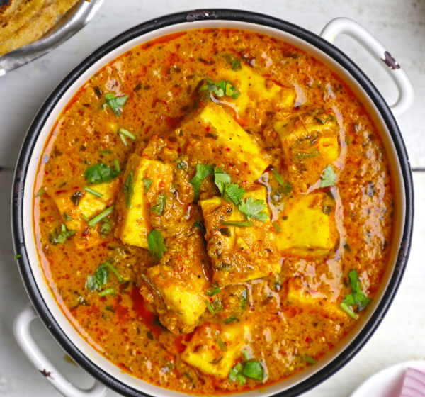 Paneer Sabji (with Homemade Paneer) 8oz (A La Carte).