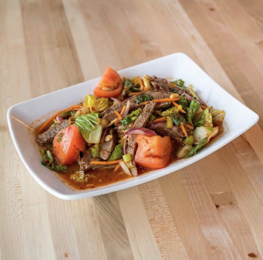 Spicy Beef Salad.