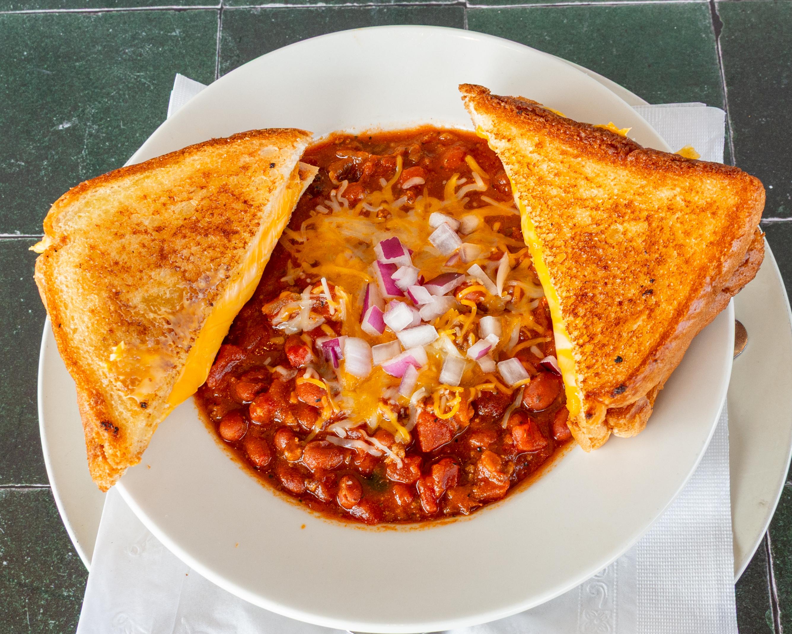 Grilled Cheese & Chili.