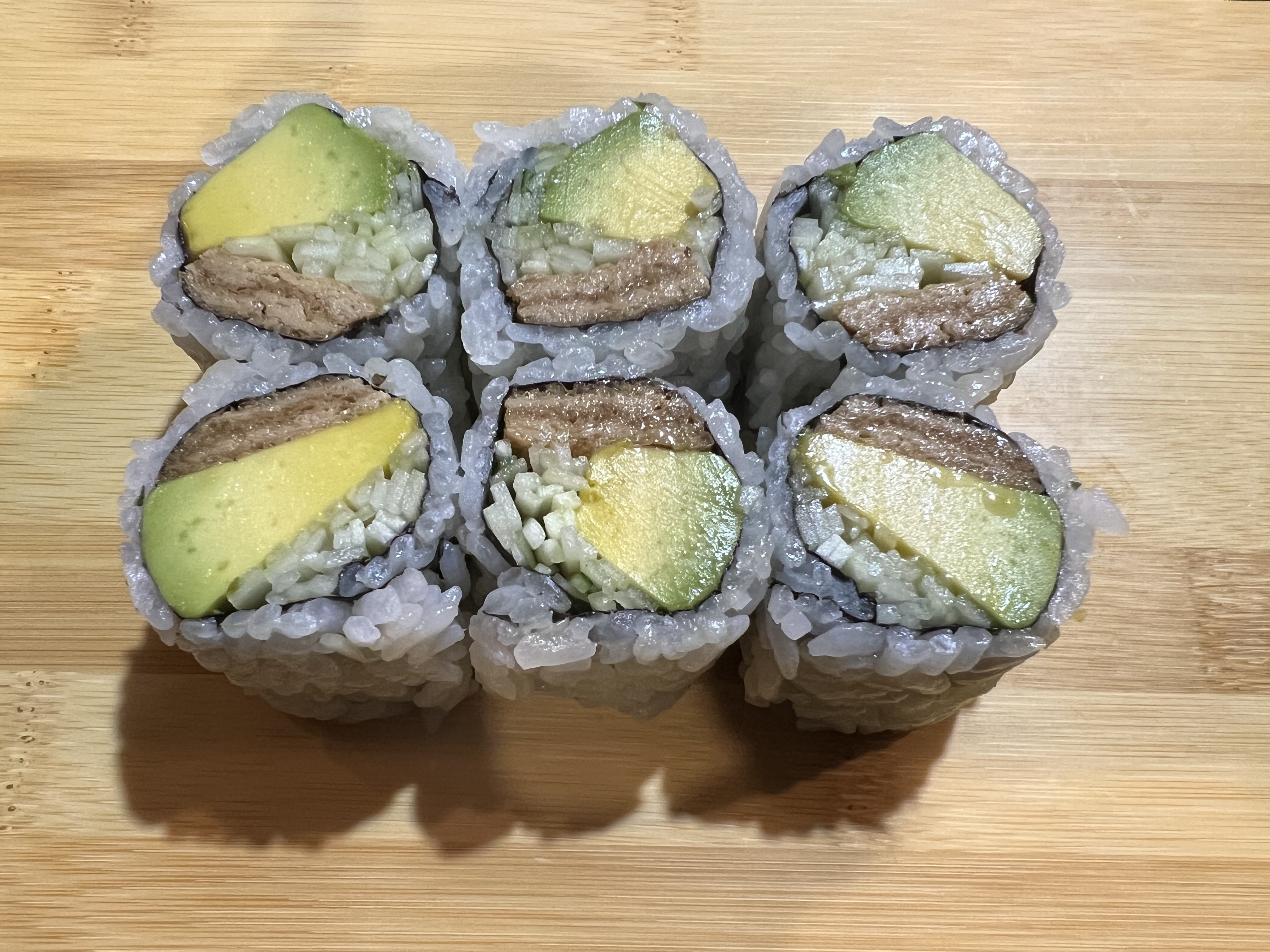 Inari Cucumber Avo Roll.