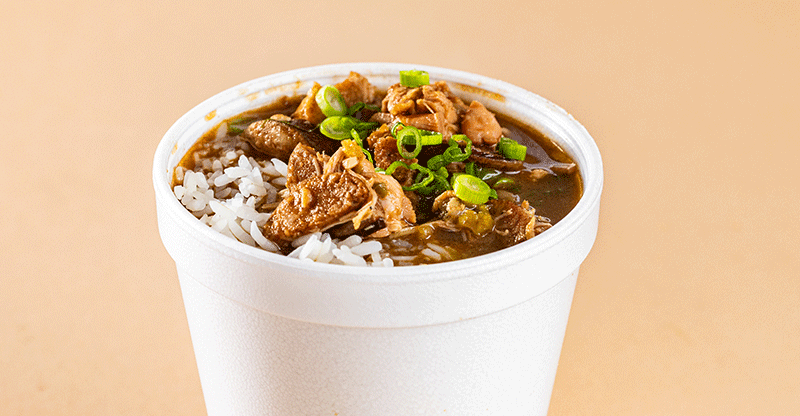 Chicken & Sausage Gumbo.