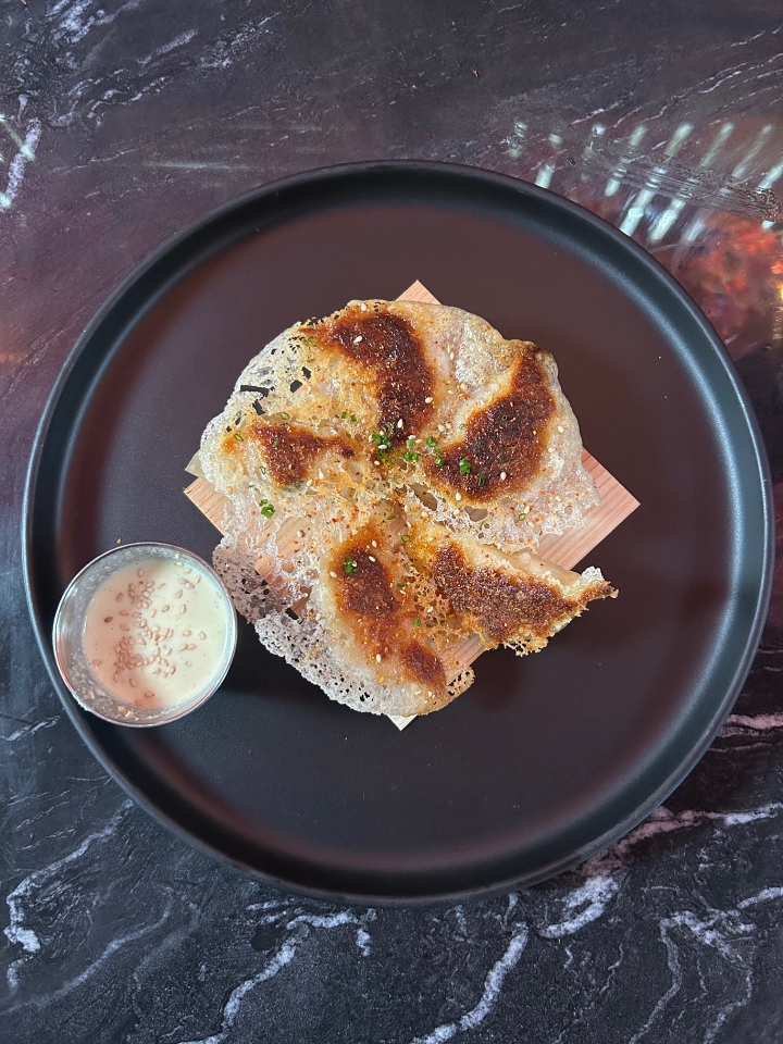 Crispy Lobster Potsticker.