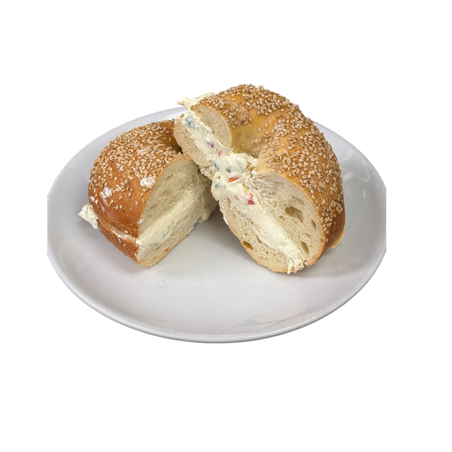 Vegetable Cream Cheese Sandwich.
