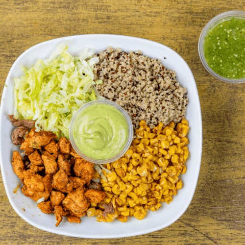 Grilled Chicken Quinoa Bowl.