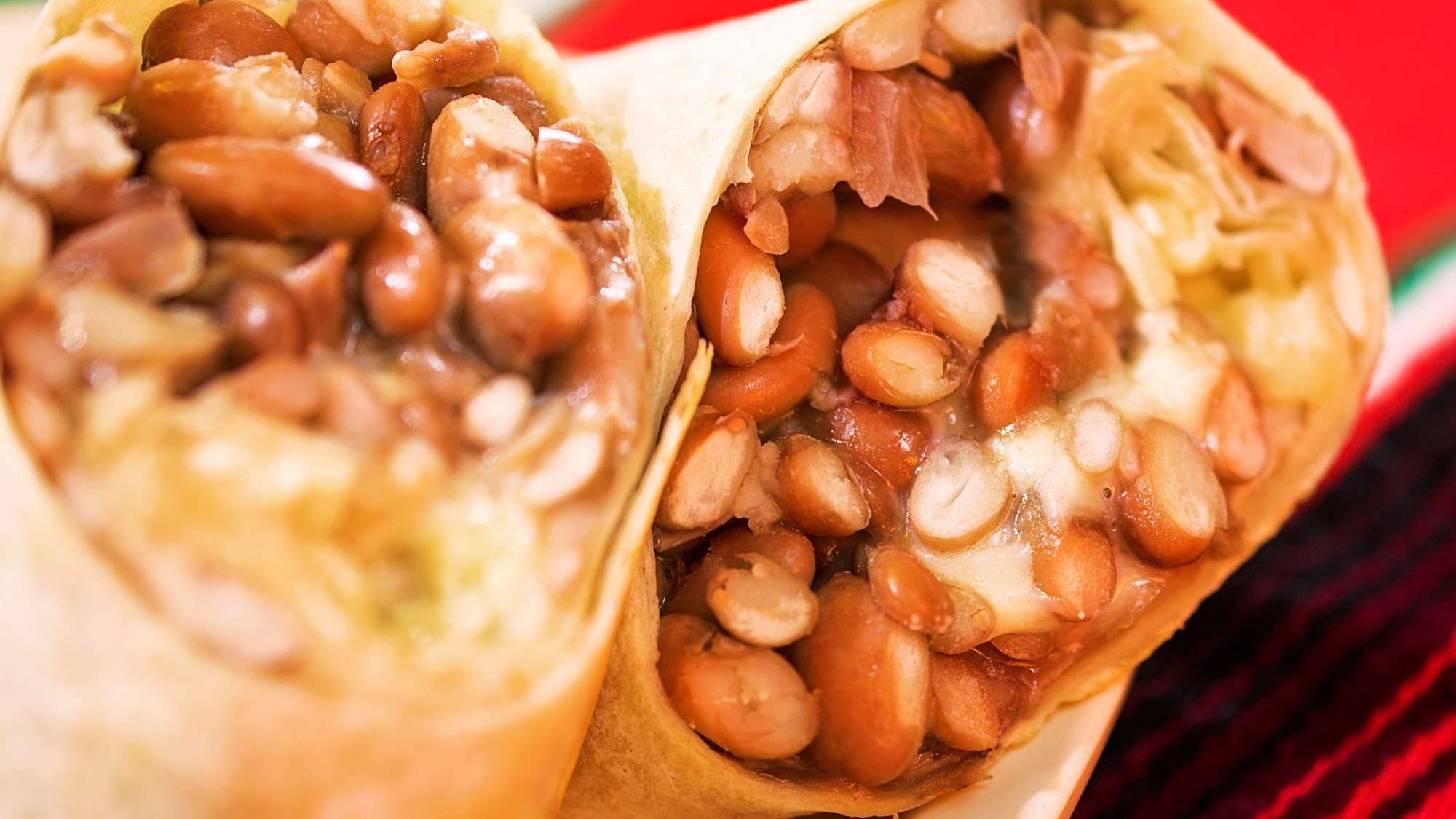 Kids Mini Cheese and Beans Burrito.