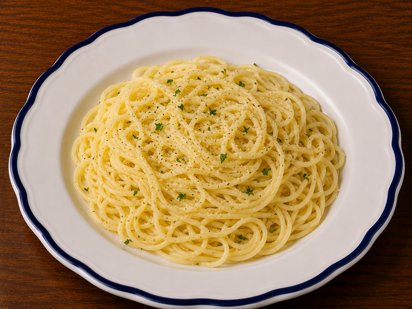 Pasta w/ Butter Sauce.