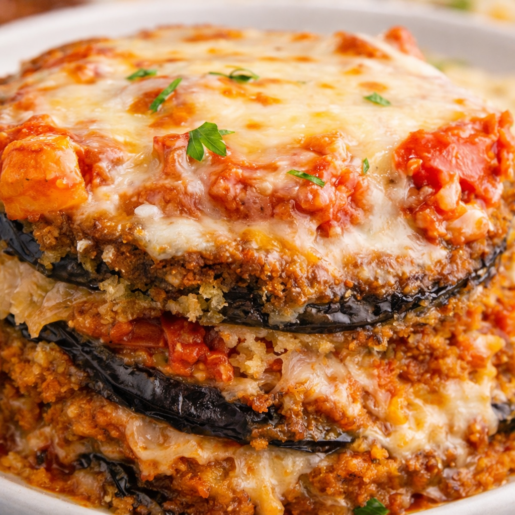 Eggplant Parmigiana.