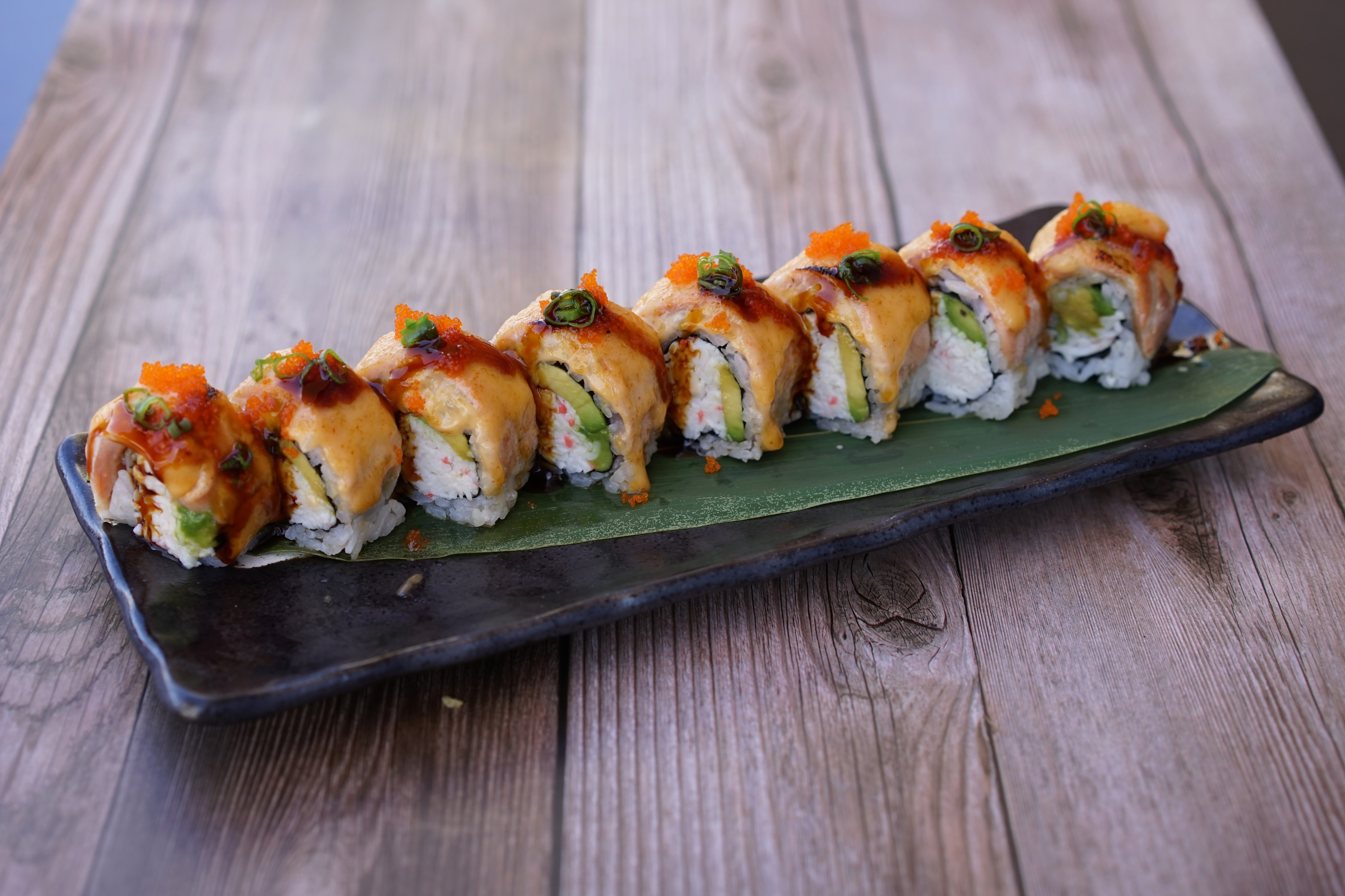 Baked Salmon Roll.