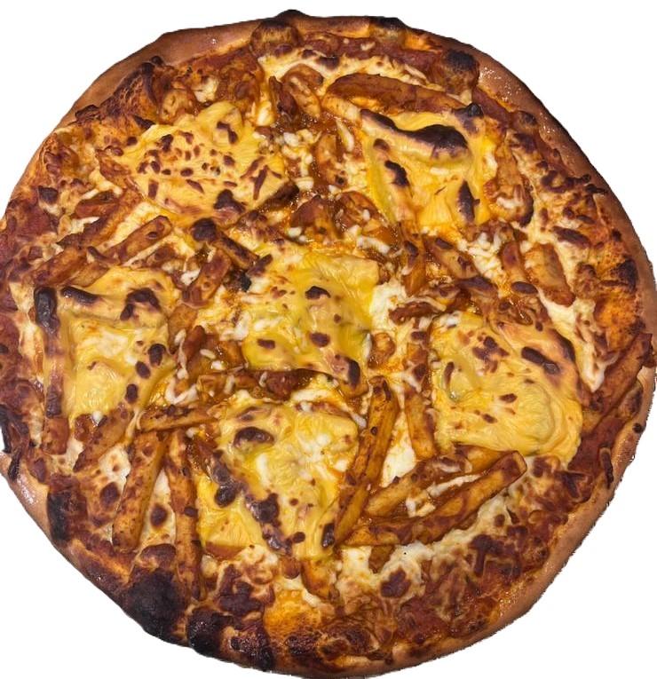 Pizza BUTTER CHICKEN POUTINE.