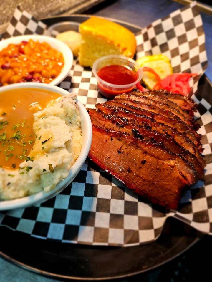 Smoked Brisket Platter.