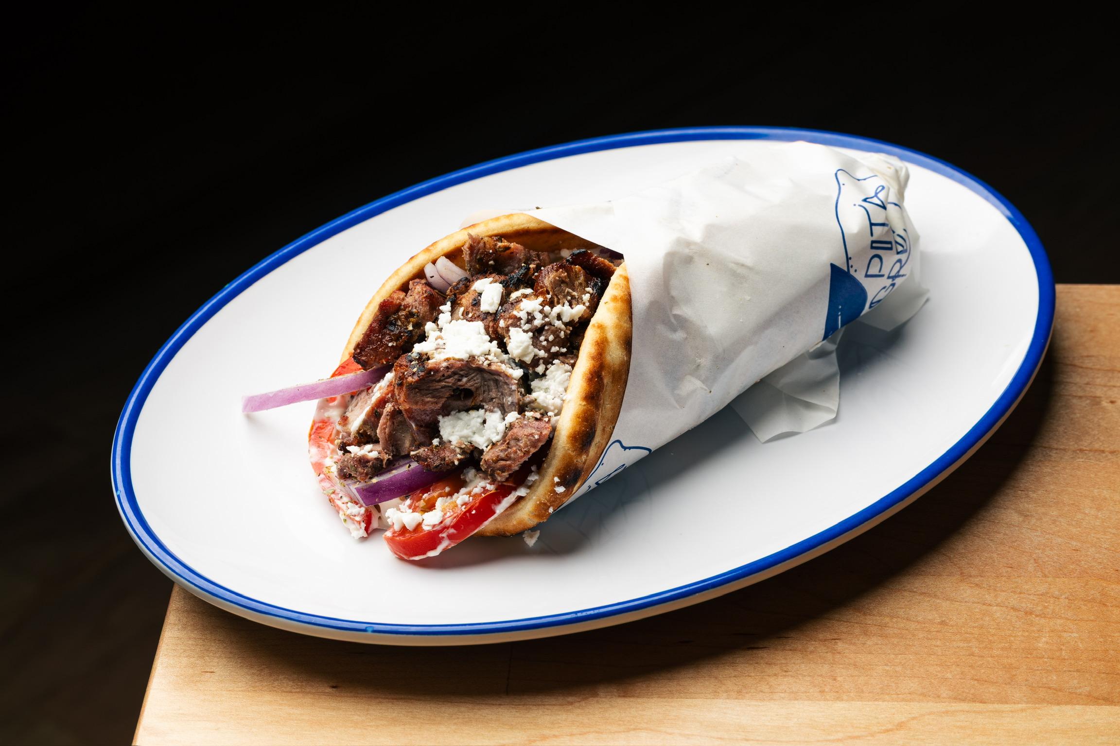 Pork Souvlaki Pita.