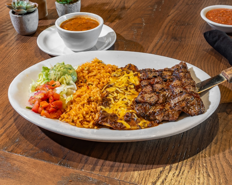 Carne Asada Y Enchilada.