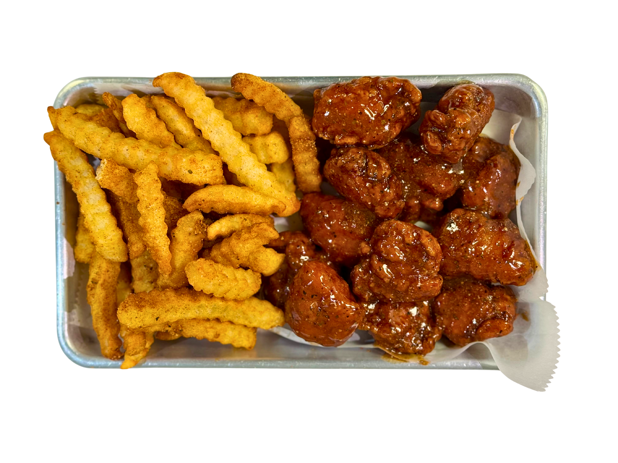 10 pc Boneless & Fries.