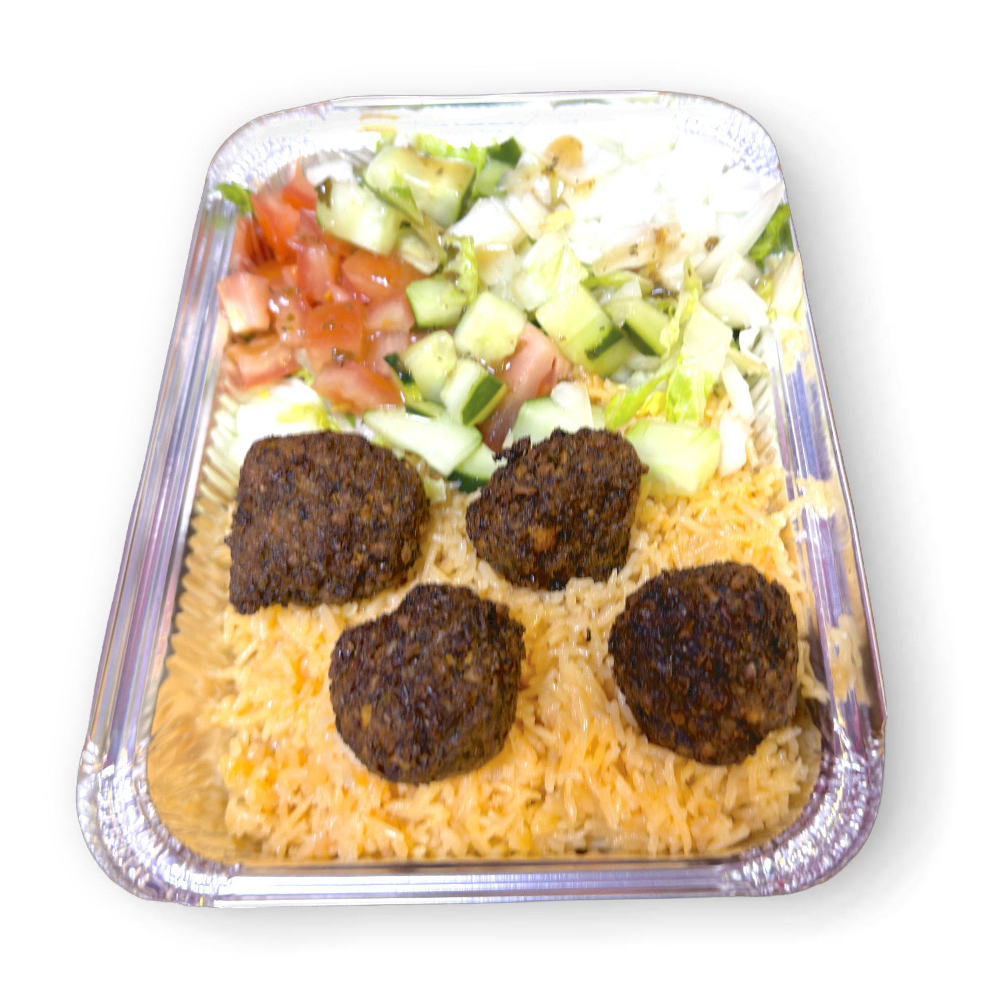 Falafel Rice Bowl.