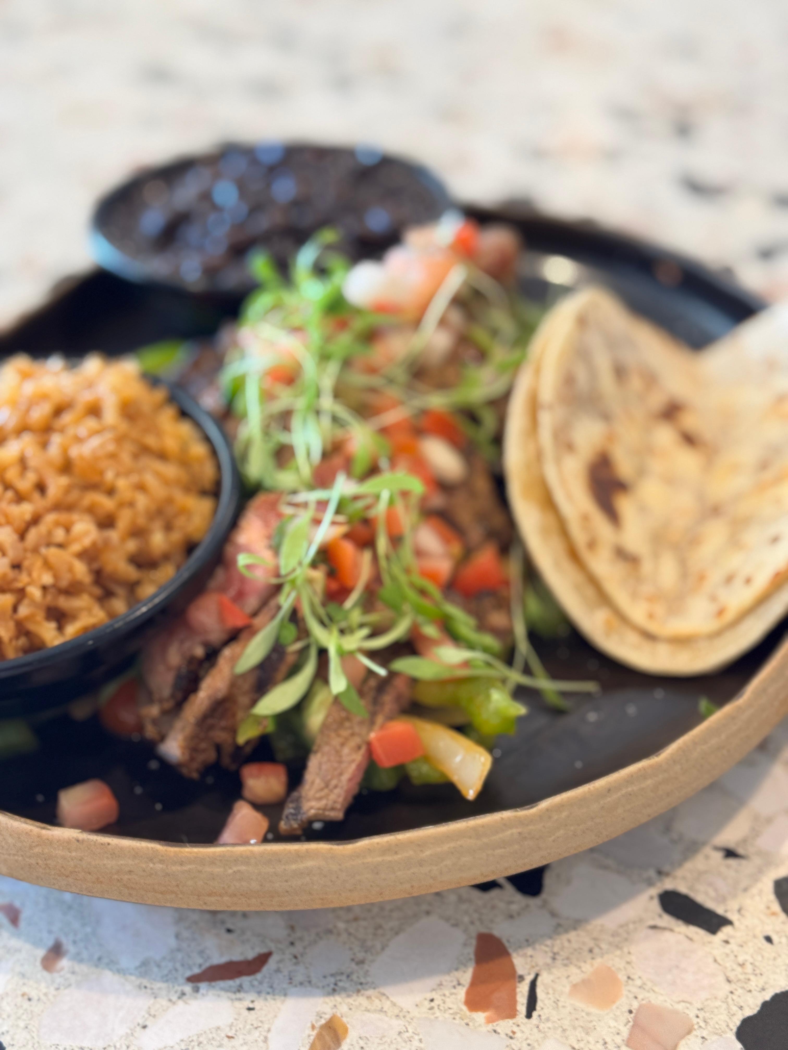 Ribeye Carne Asada Fajitas.