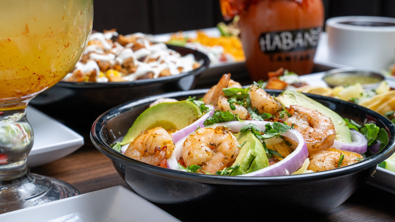 Shrimp Blackened Salad.