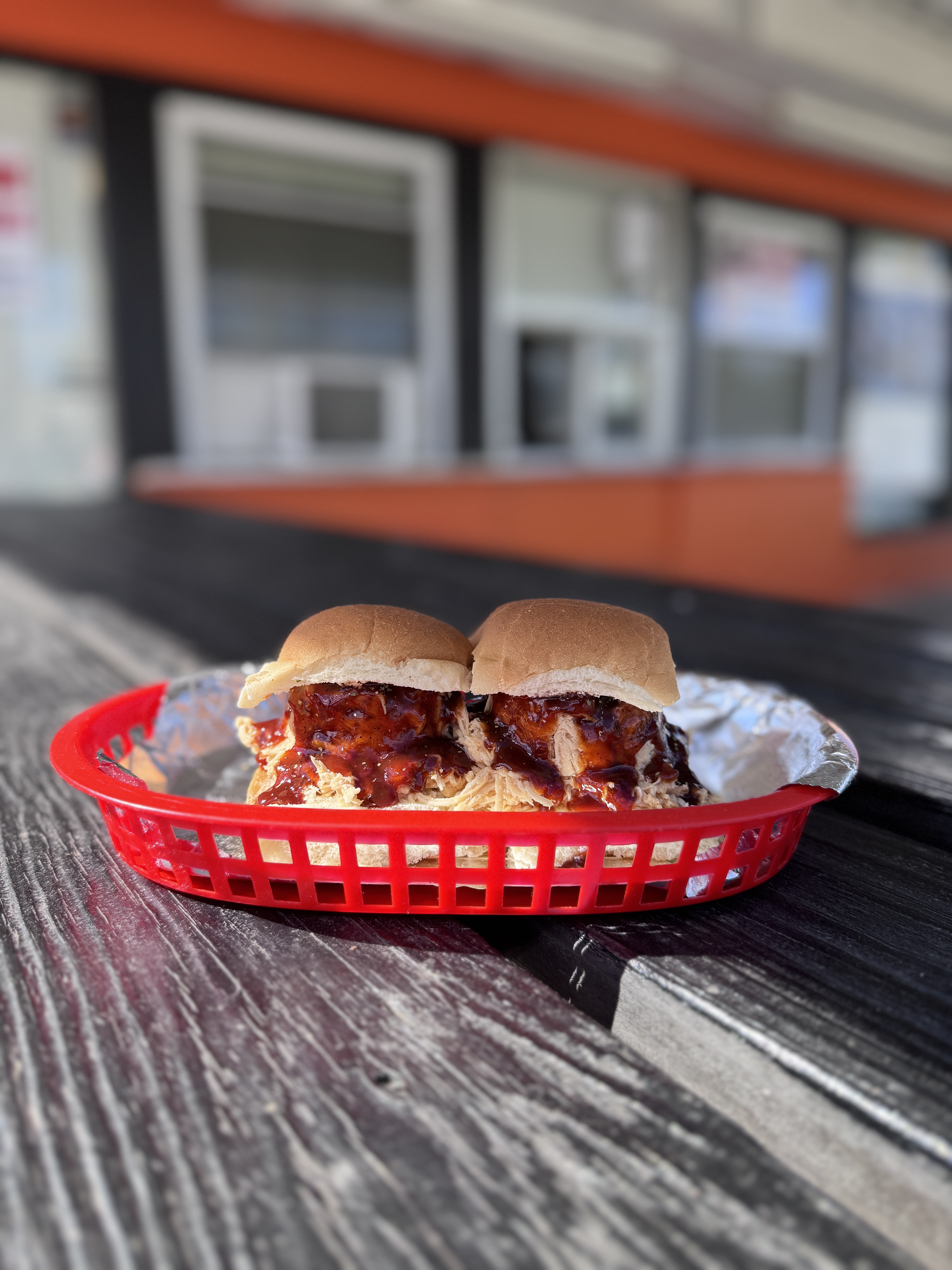 Pulled Chicken Sandwich.