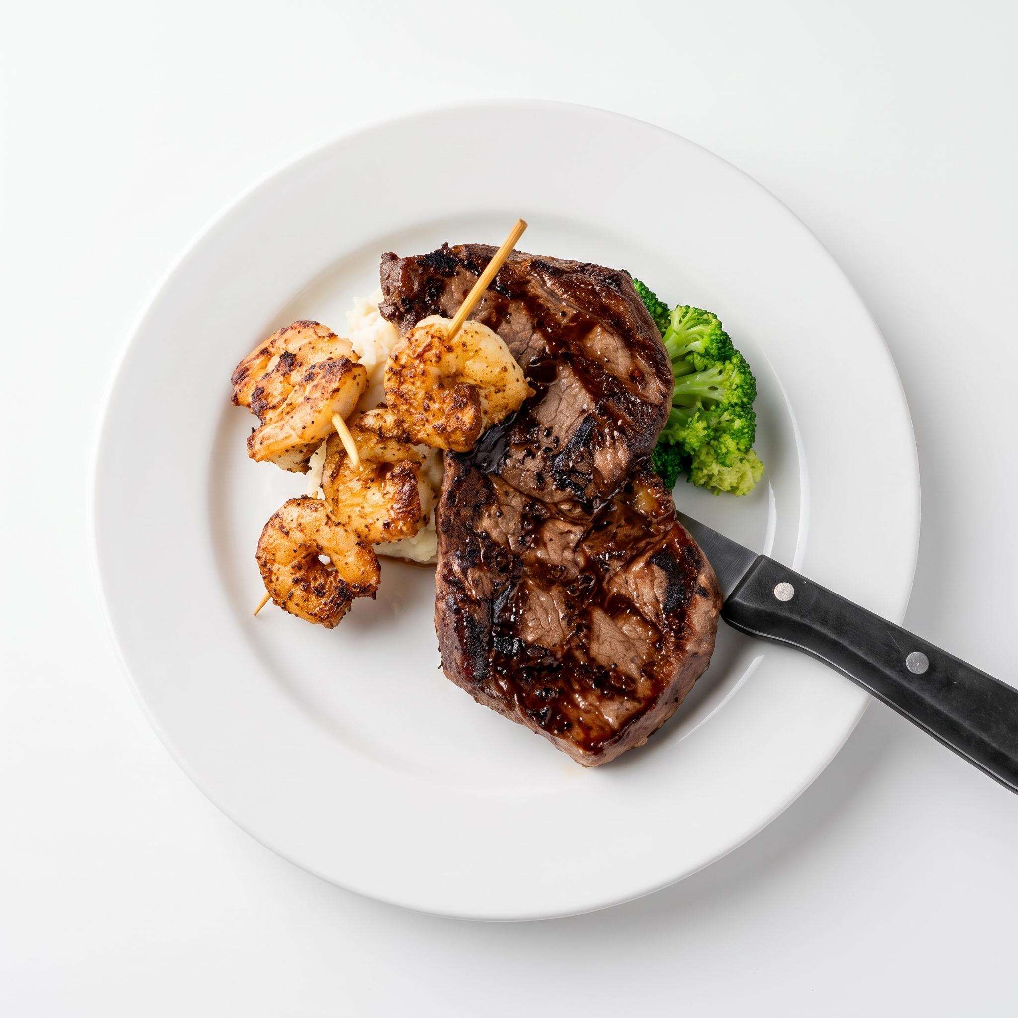 .Steak & Shrimp.