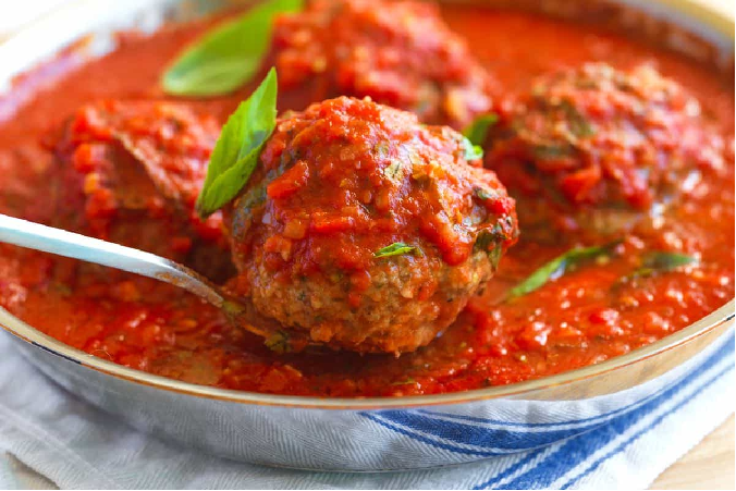 Homemade Meatball.