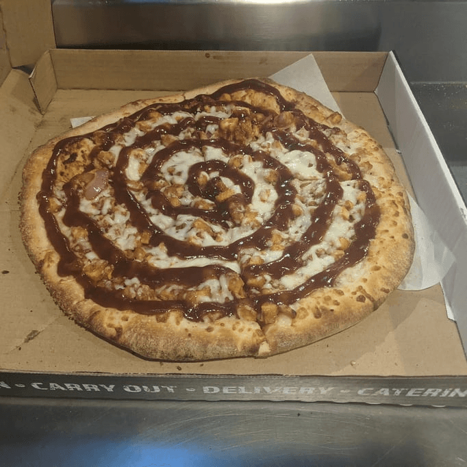 Bar-B-Que Chicken Pizza.